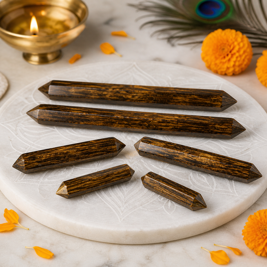 Tiger Eye Crystal Pencil by Vastu Mandir