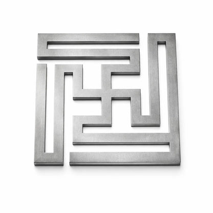 Tri Dhatu Nandavrat Swastik Yantra on a white background