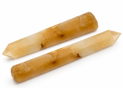 Yellow Rutile Vastu Pencil on a white background