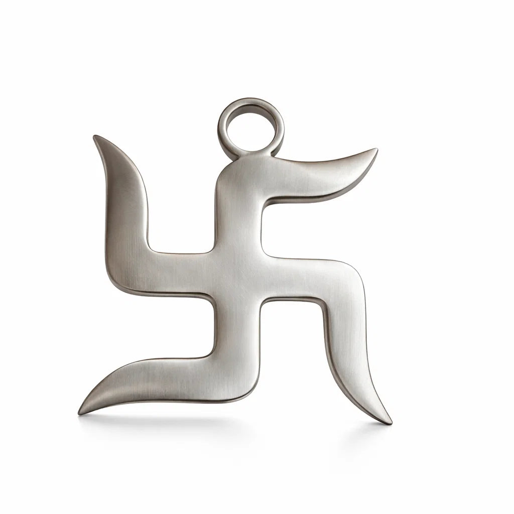 Zinc Swastik on a white background