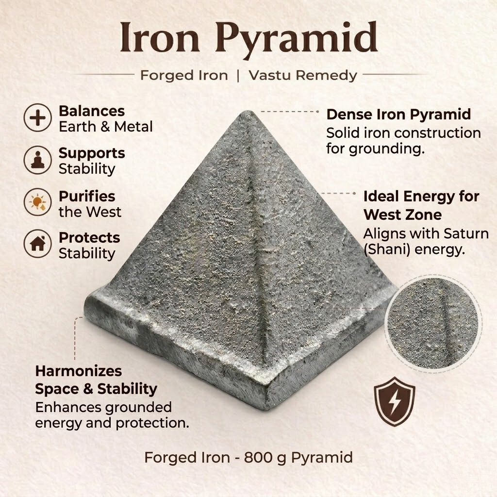 Iron pyramid with detailed information on its properties and uses