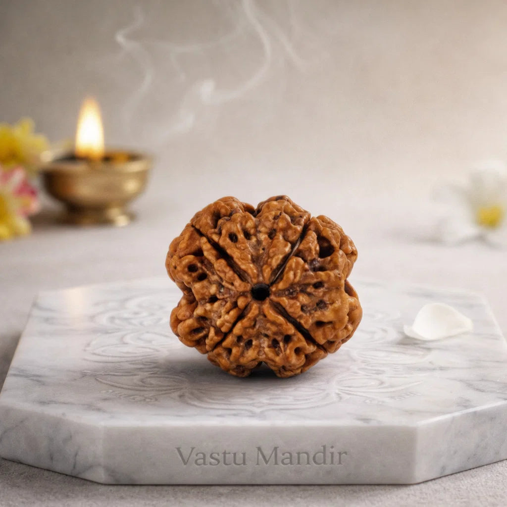 4 mukhi Rudraksha in another clear product photograph