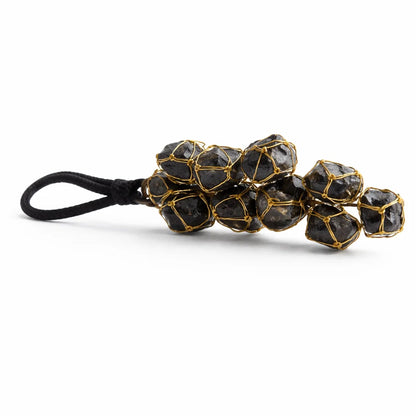 Black tourmaline chunk shown as a full product view with white space around it
