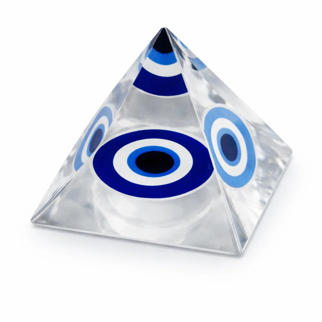 Nazar Raksha (Evil Eye) Pyramid – side profile showing the pyramid height and slope