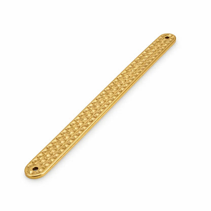 Brass pyramid-pattern strip shown in a close product view
