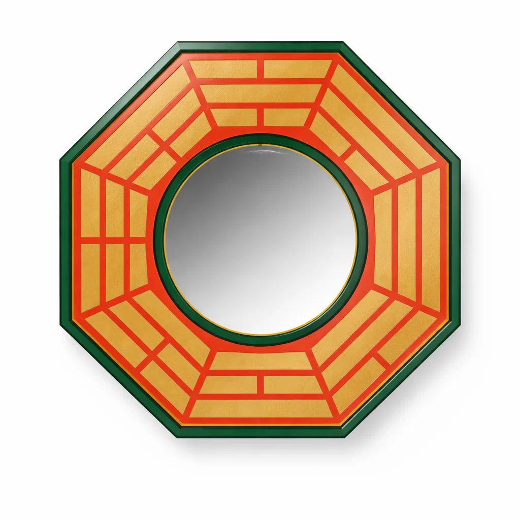 Pakua mirror centred in a white-background product photograph