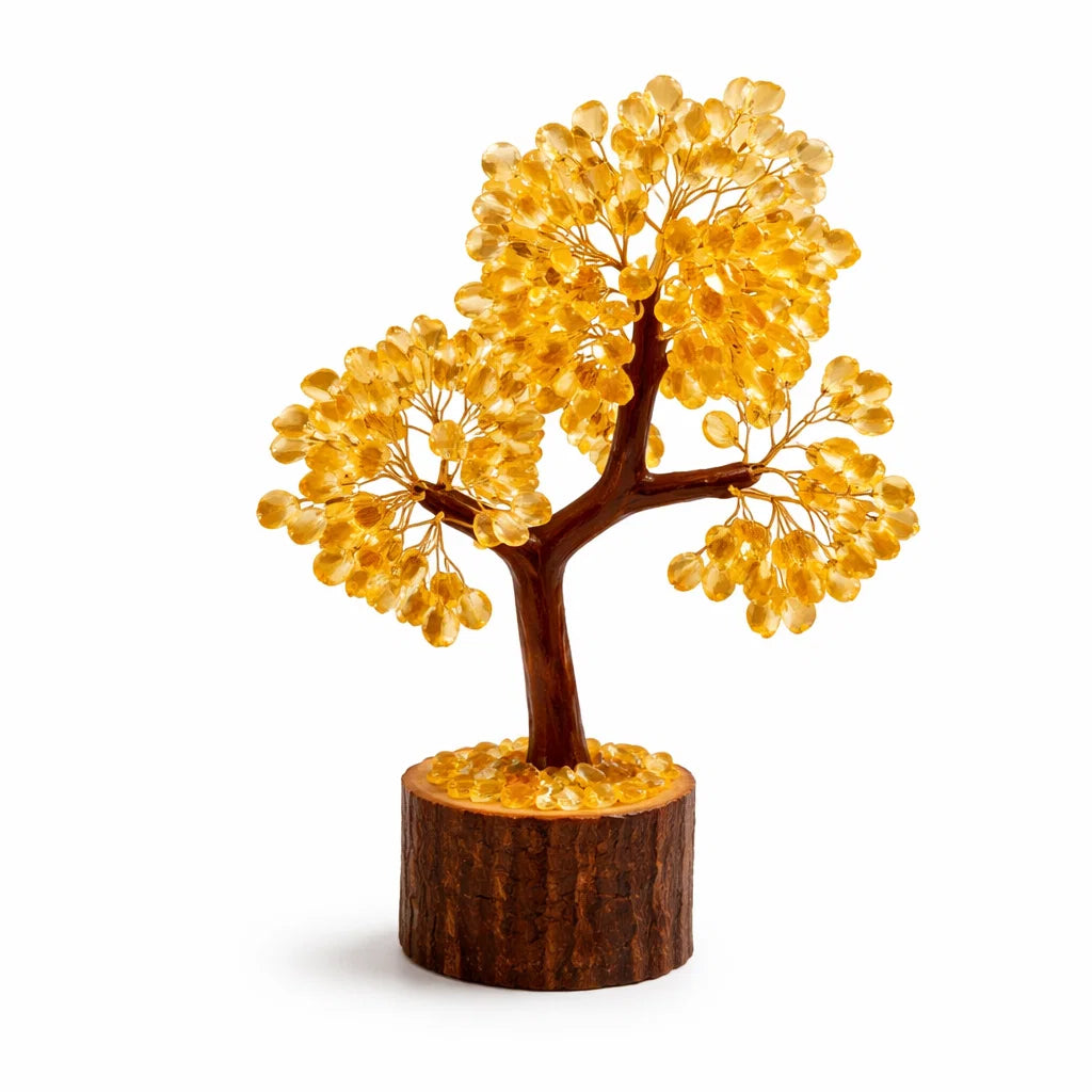Citrine money tree infographic summarising visible product features