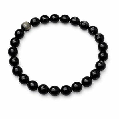 Natural sulemani hakik crystal bracelet centred in a clean product photograph