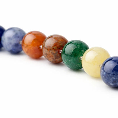 7 chakra crystal bracelet in another clear product photograph