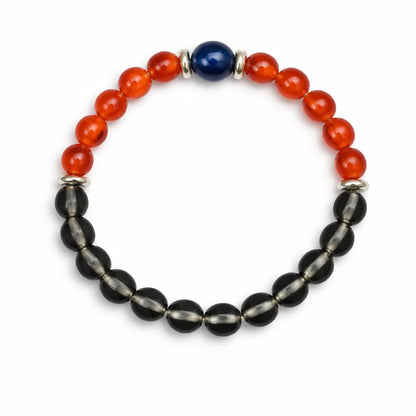 Capricorn zodiac crystal bracelet centred in a clean product photograph
