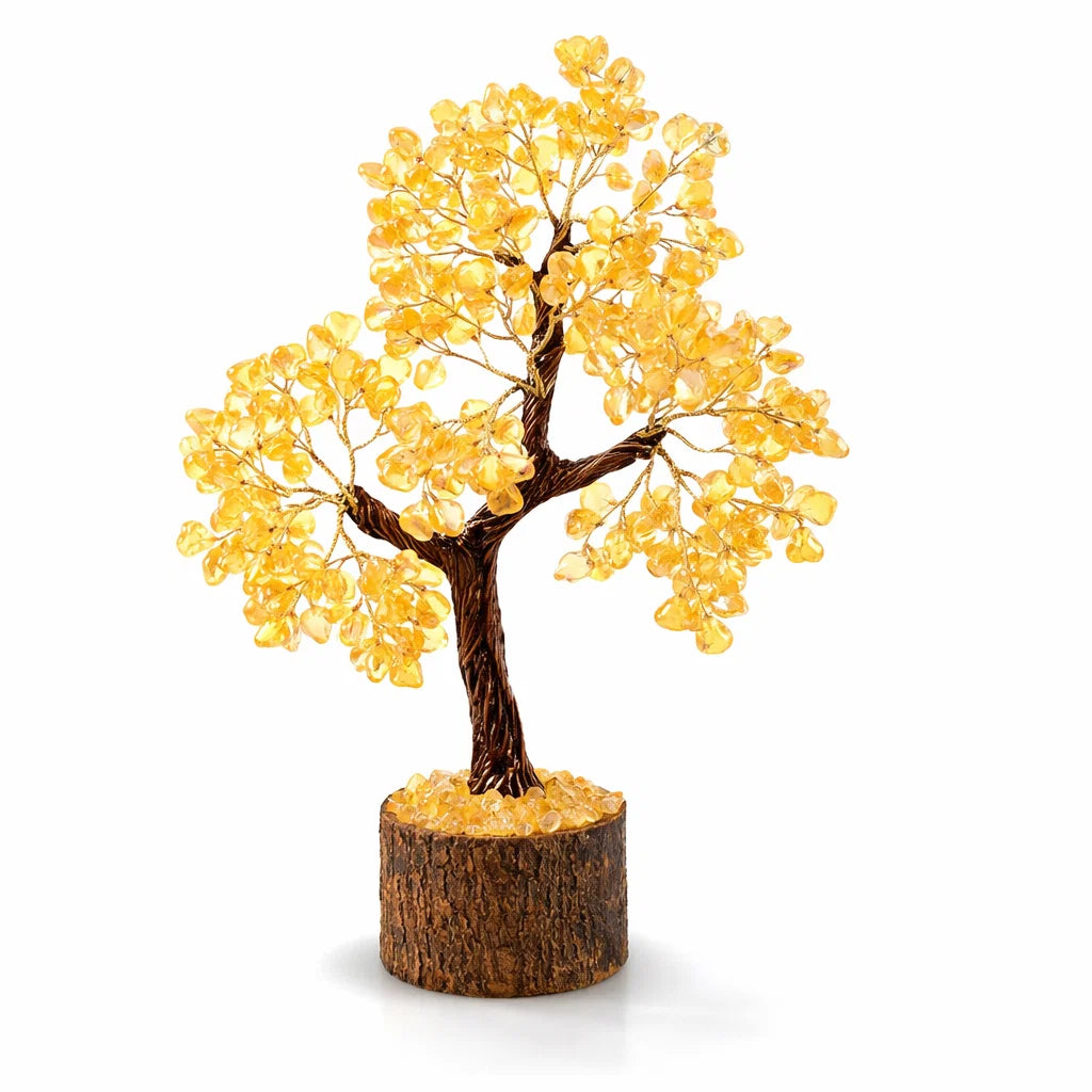 Citrine money tree shown in a clear white-background tree view