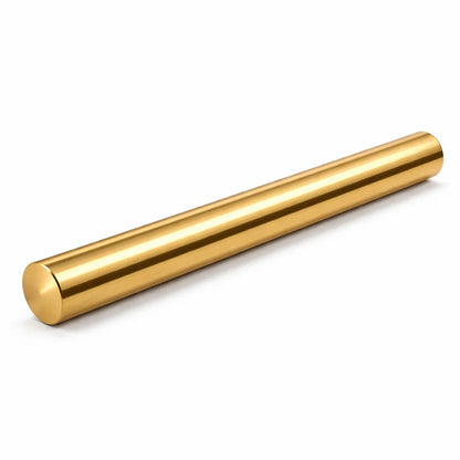 Brass Vastu energy rod centred in a white-background product photograph