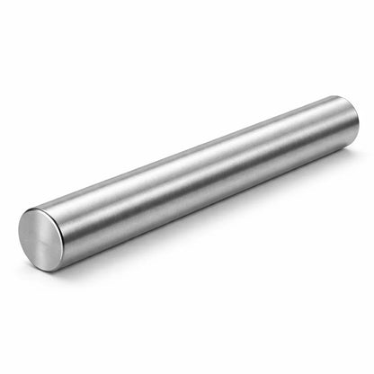 Stainless steel virtual rod shown diagonally on a clean white background