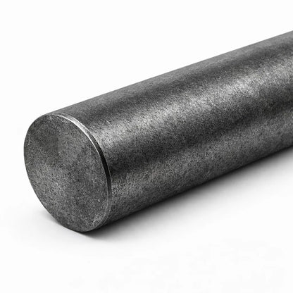 Second close-up of the iron virtual rod end and dark metal texture