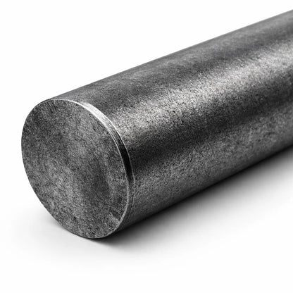 Close-up of the circular end and textured finish of the iron virtual rod