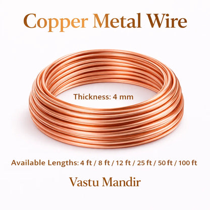 Pure copper wire information graphic showing visible product details