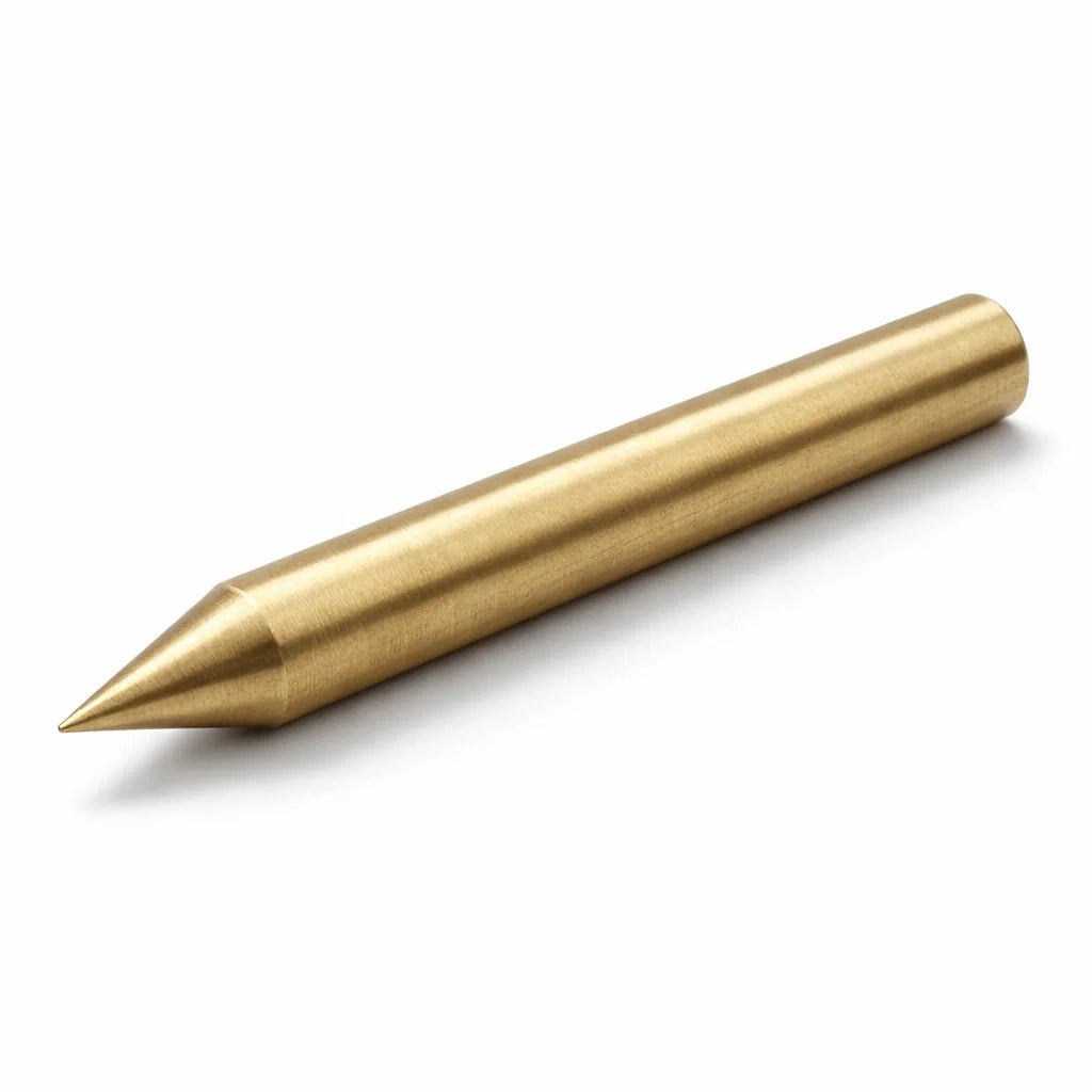 Brass Kilak rod shown diagonally on a clean white background