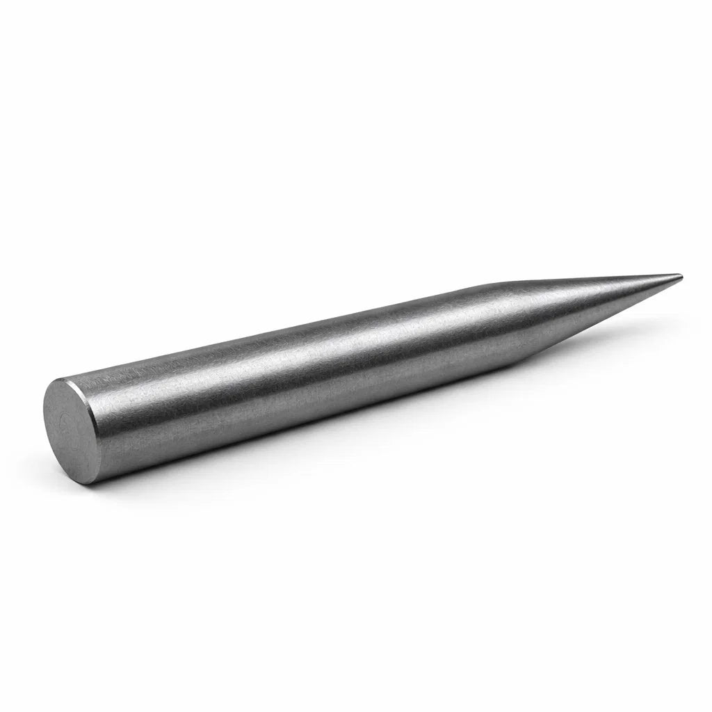 Iron Kilak rod shown from a second diagonal angle on white