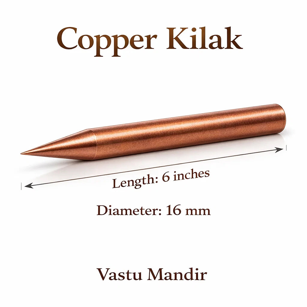 Copper Kilak dimension graphic showing the 6-inch option and 16 mm diameter