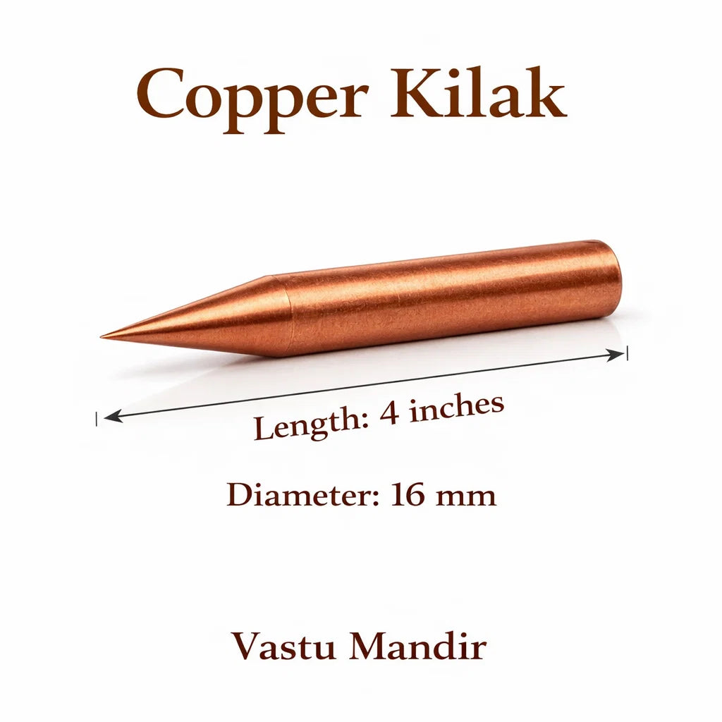 Copper Kilak dimension graphic showing the 4-inch option and 16 mm diameter