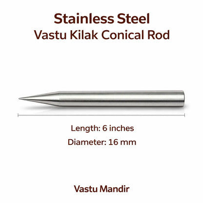 Stainless steel Kilak dimension graphic showing the 6-inch option
