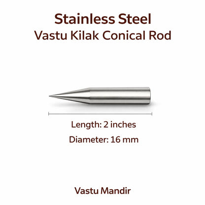 Stainless steel Kilak dimension graphic showing the 2-inch option