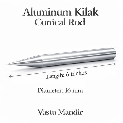 Aluminium Kilak dimension graphic showing the 6-inch option and 16 mm diameter