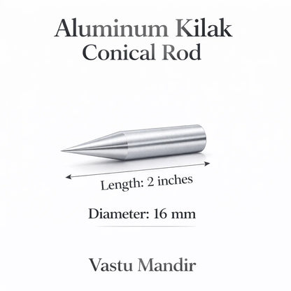 Aluminium Kilak dimension graphic showing the 2-inch option and 16 mm diameter