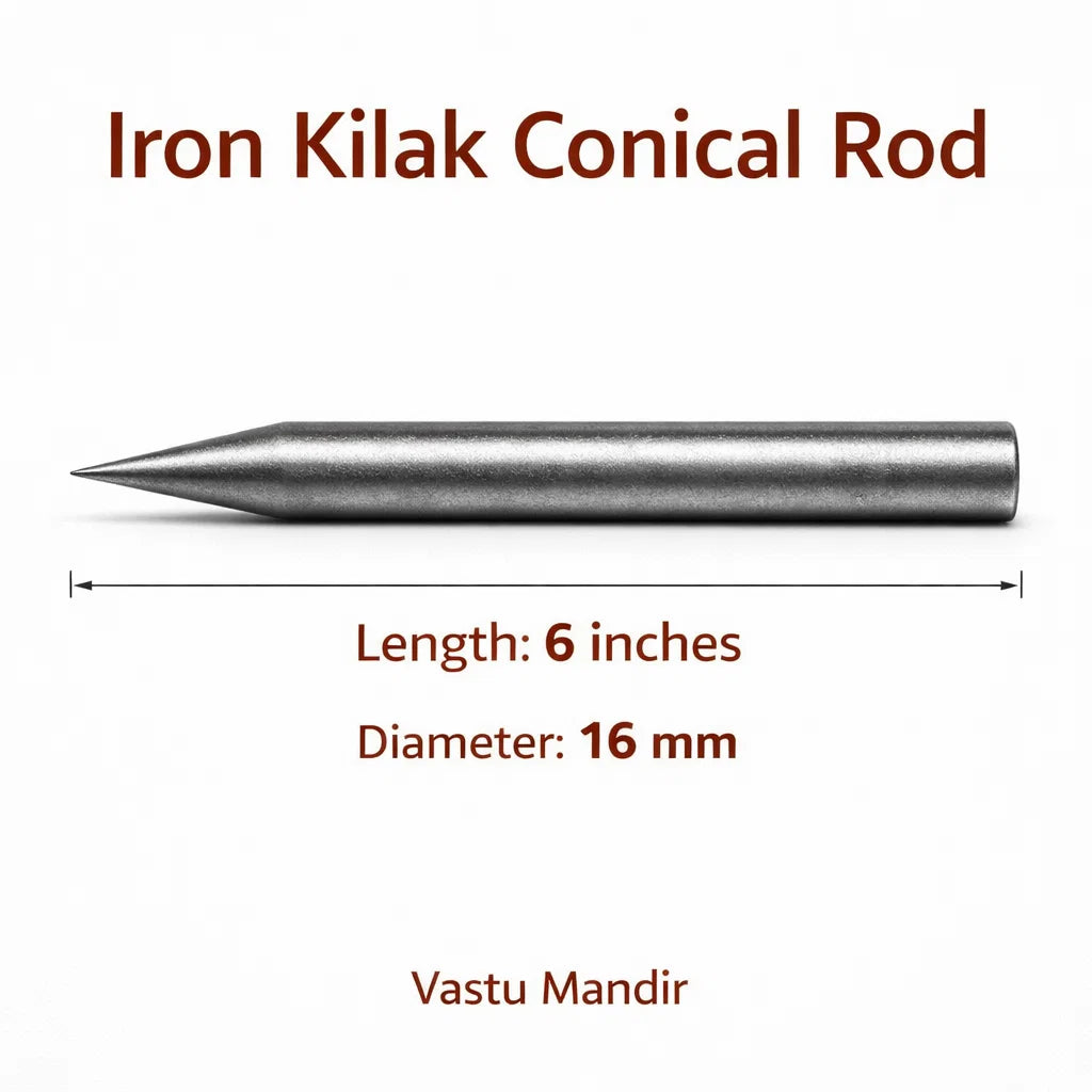 Iron Kilak dimension graphic showing the 6-inch option and 16 mm diameter