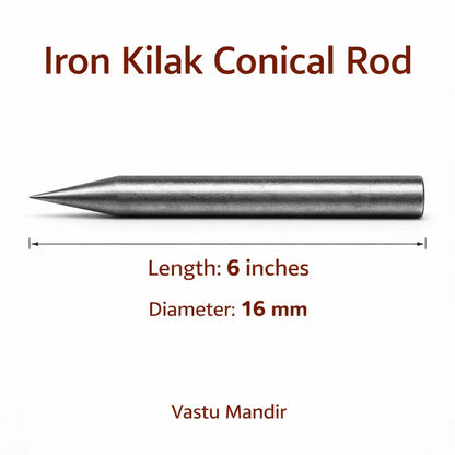 Iron Kilak dimension graphic showing the 6-inch option and 16 mm diameter
