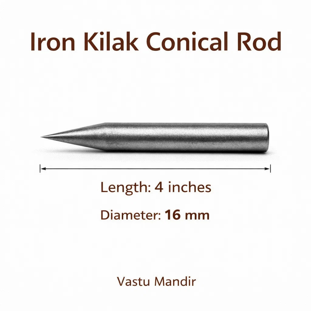 Iron Kilak dimension graphic showing the 4-inch option and 16 mm diameter
