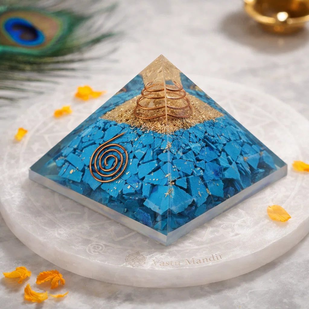 Turquoise Firoza Pyramid – alternate product view with the full pyramid visible